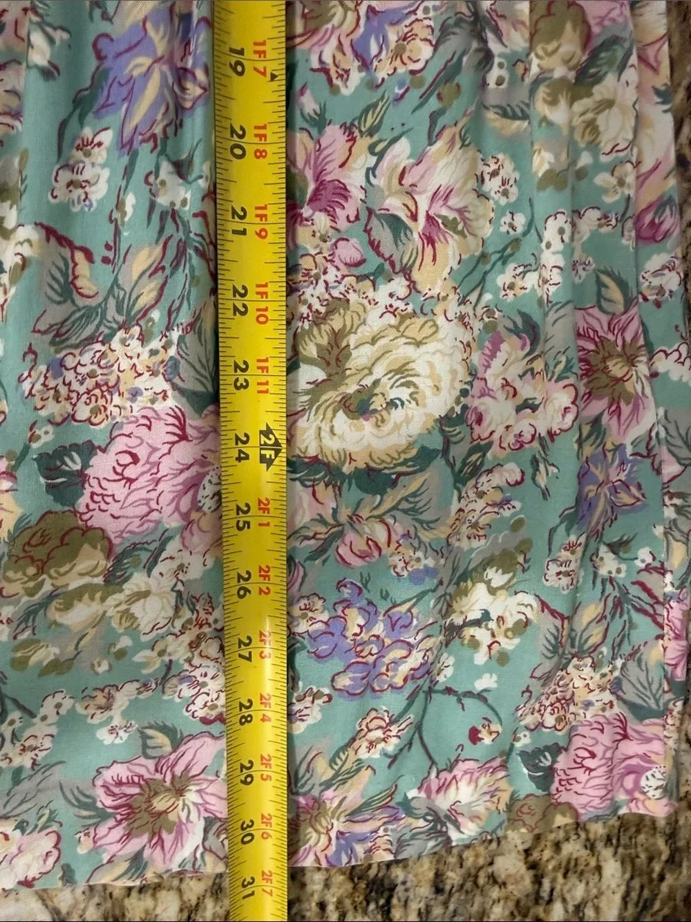 Vintage Agenda Petite Floral Rayon Two Piece Skirt Set Lace Collar Cottagecore 4